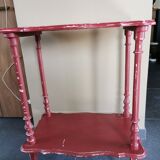 Guéridon old Basque red patina