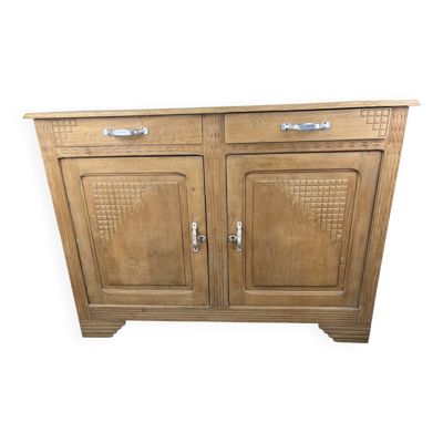 Buffet Art Déco en chêne restauré – années 1930
