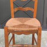 6 old mulched Provencal chairs