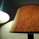 Midcentury leather lamp