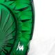 Green glass ashtray