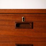 Scandinavian teak sideboard with sliding doors, 1960s