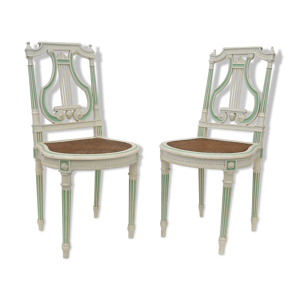 paire de chaises à dossier