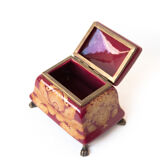 Boite porcelaine vintage coffret porcelaine et bronze, boite à bijoux, bibelots, shabby chic