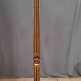 Golden wood floor lamp