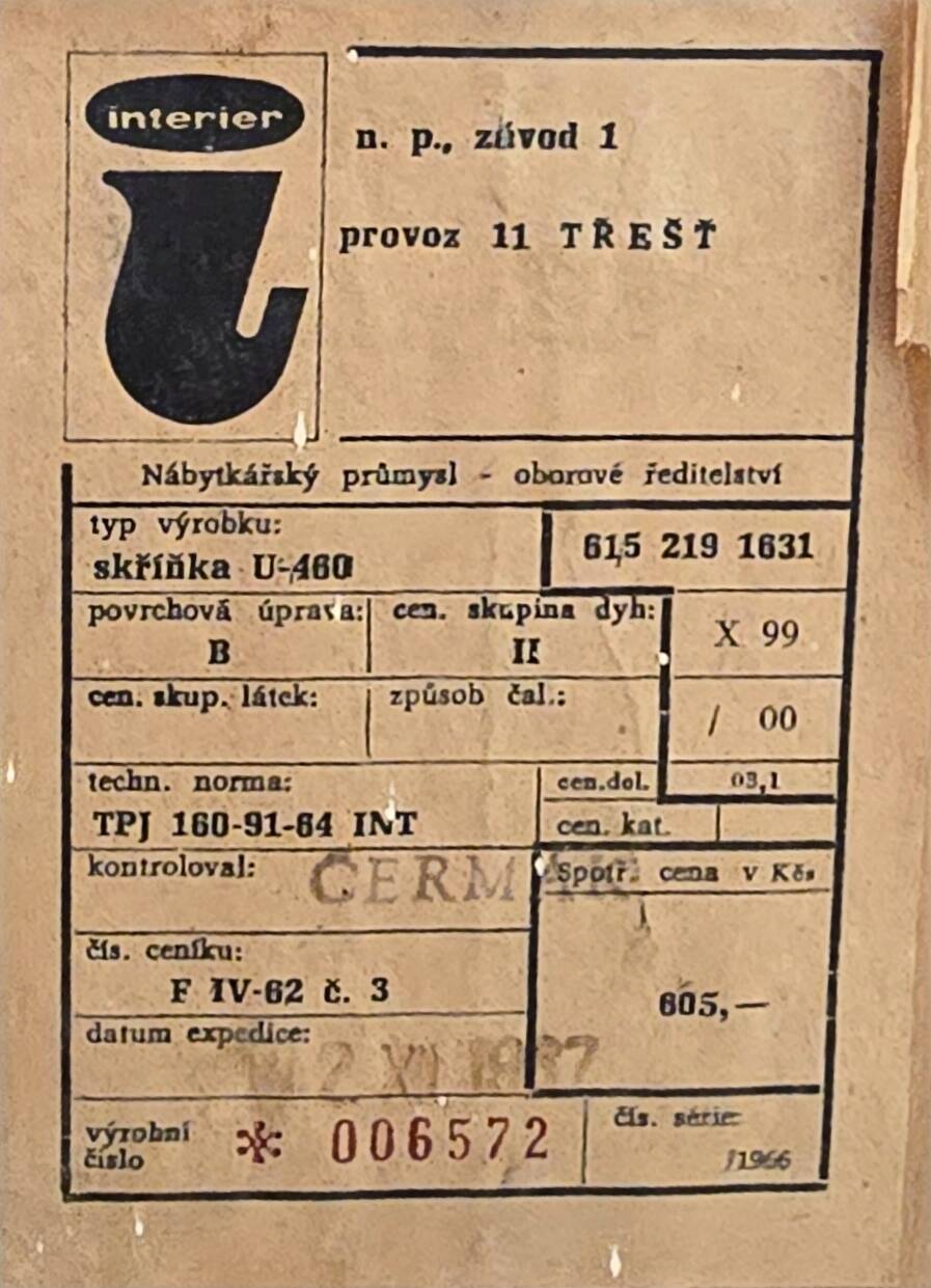 Sideboard by Jiri Jiroutek for Interier Praha, 1960s