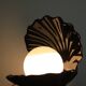 Shell lamp in ceramic and opaline