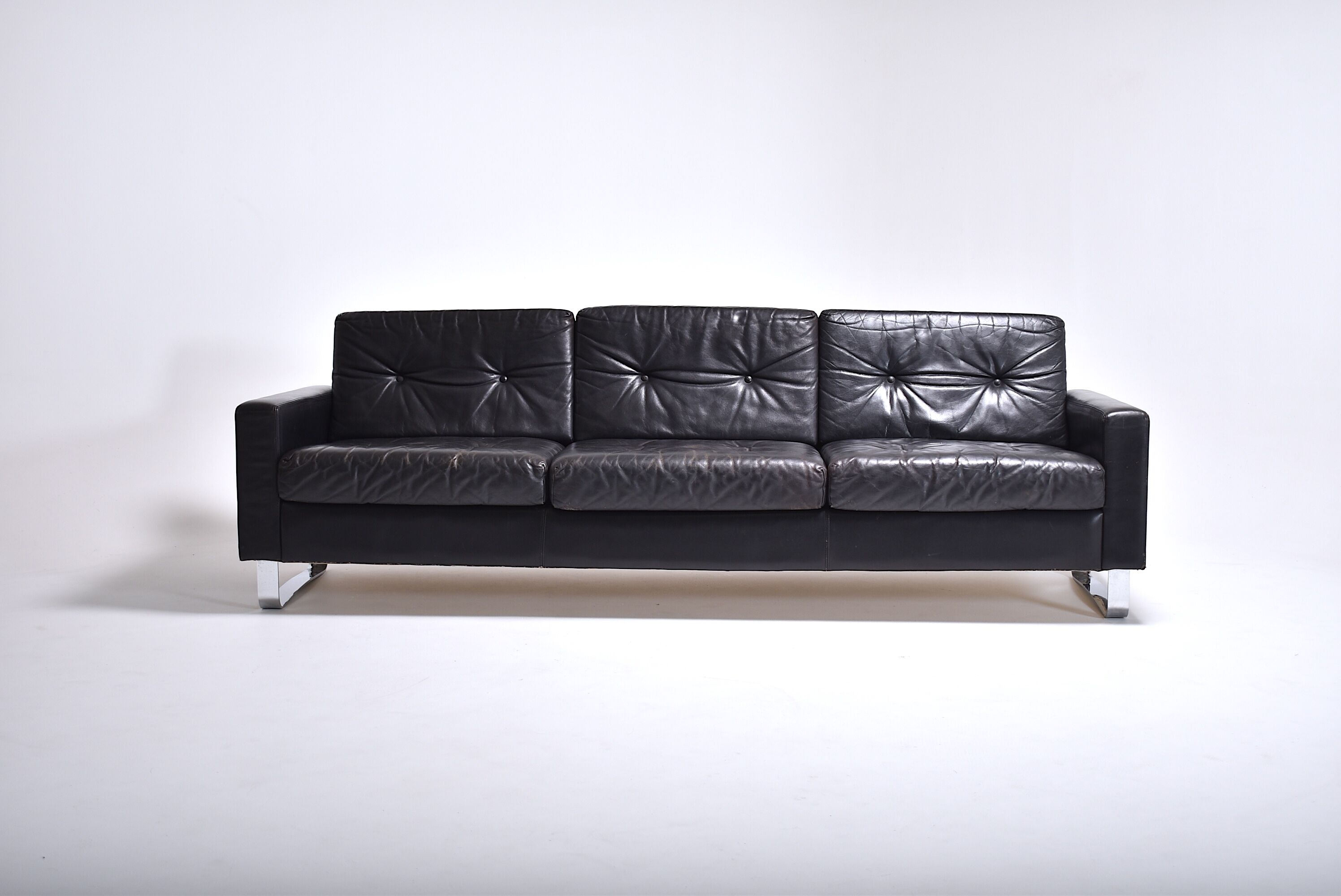 3-seater leather sofa 1960