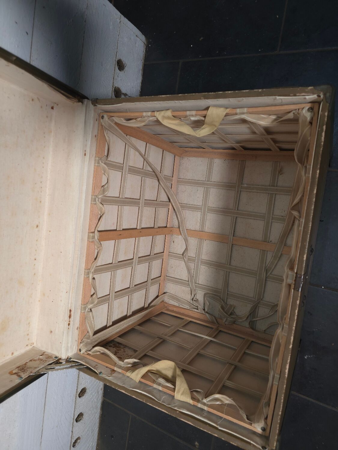 Moynat Paris travel trunk from the early 20th century.