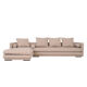 Canapé d'angle kopenhaga beige, design scandinave