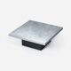 Coffee table with etched metal top by Heinz Lilienthal, 1970s