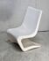 Fauteuil space age en fibre de verre laquée blanche, circa 1970