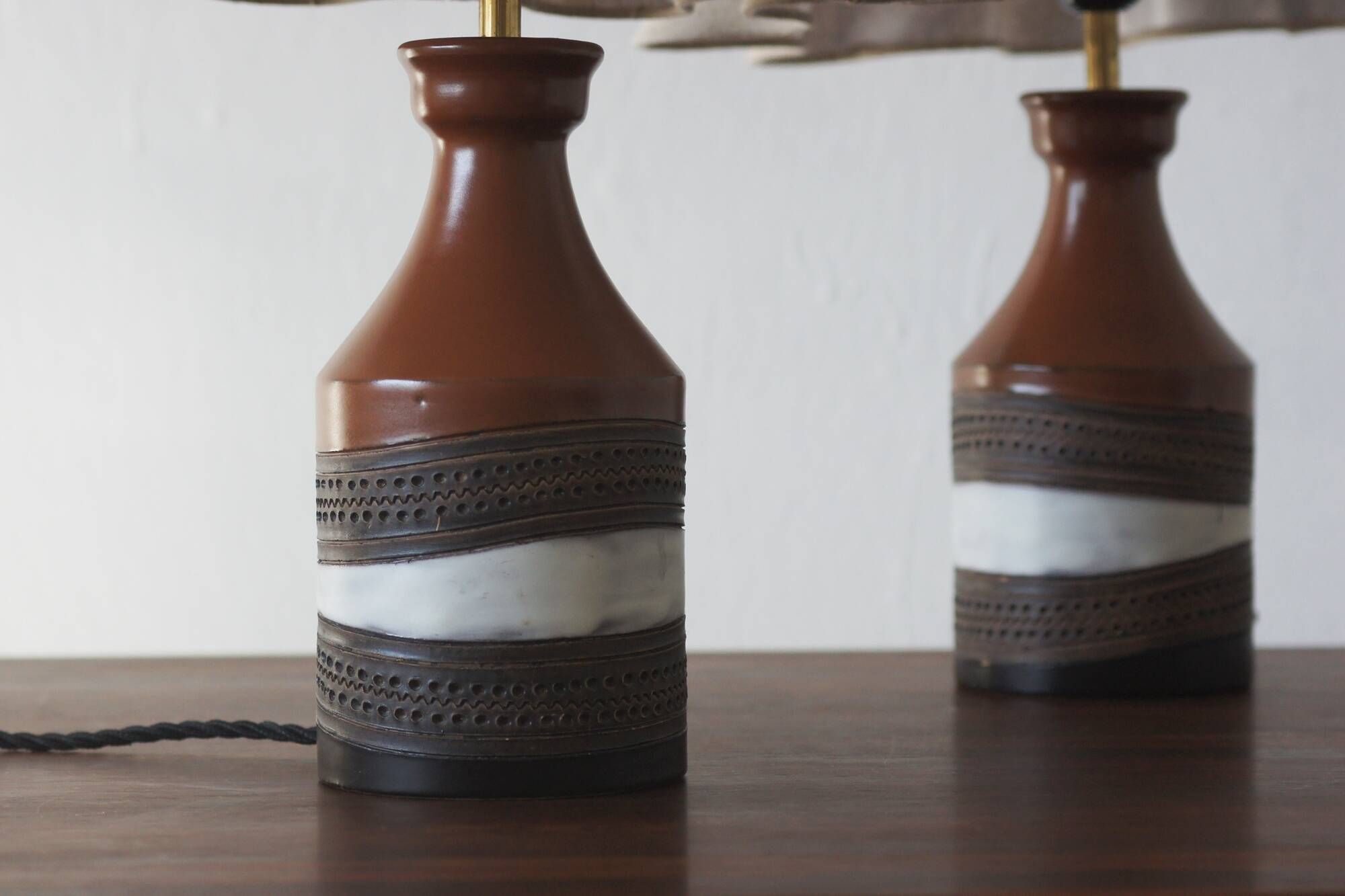 Ceramic Table Lamps from Bitossi Ceramiche, Italy, 1960s, Set of 2