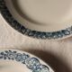 6 Terre de Fer blue Marcel Alésia Exotic Longchamp plates