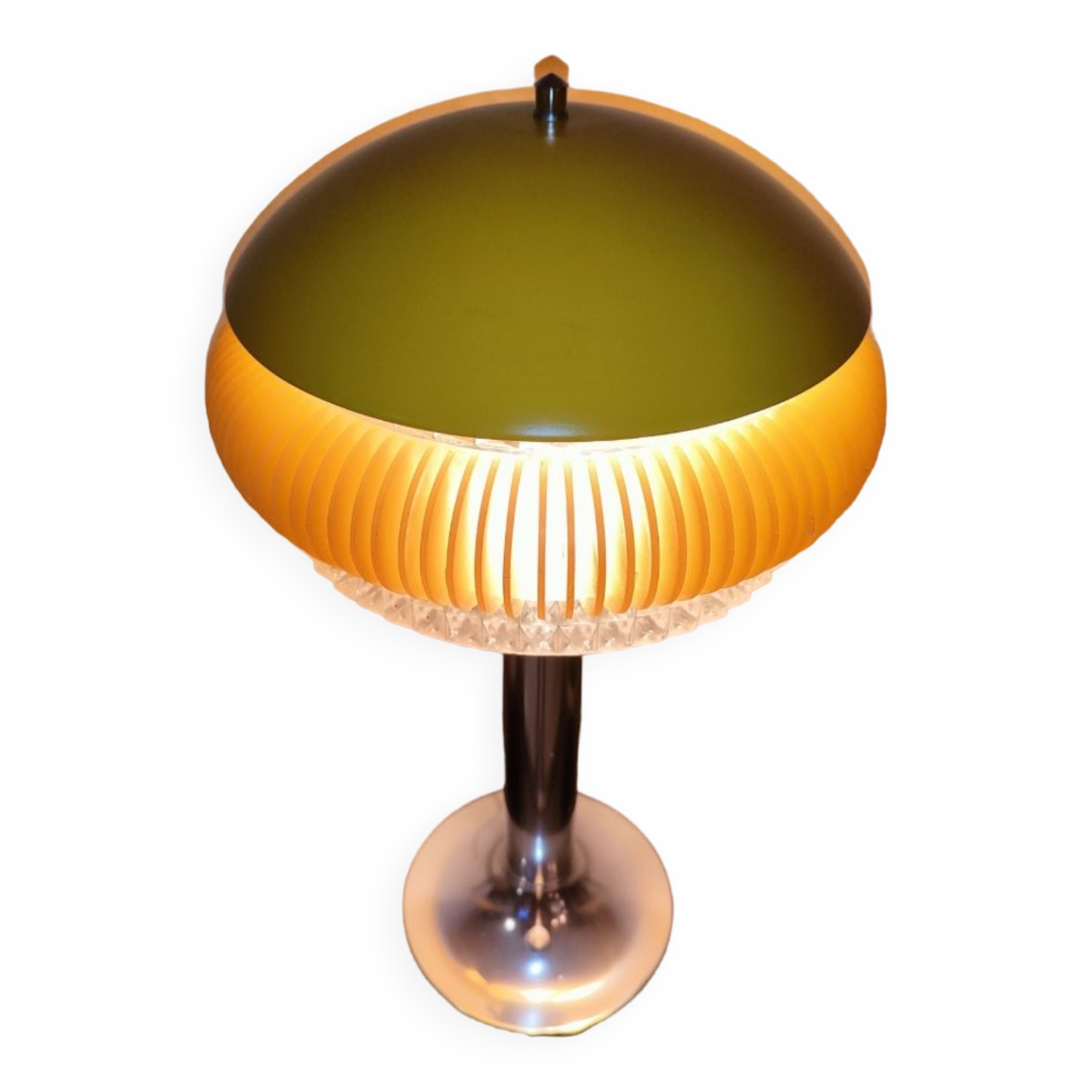 Vintage tulip foot lamp 1980