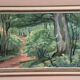 Original Swedish Oil on Canvas – "Path through the Forest" by H.J. Larsson – Signed, Vintage and Framed – 70 x 50 cm (27.5 x 19.6 inches)