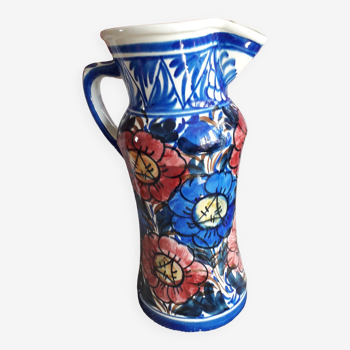 Large vase with floral decoration