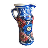 Large vase with floral decoration