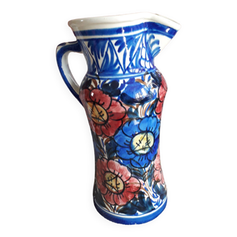 Large vase with floral decoration