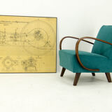 Original technical drawing of air compressor, 1925