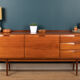 Retro Long Teak 1960s Mid Century Teak Sideboard By White & Newton