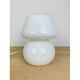 Lampe champignon opaline blanche vintage