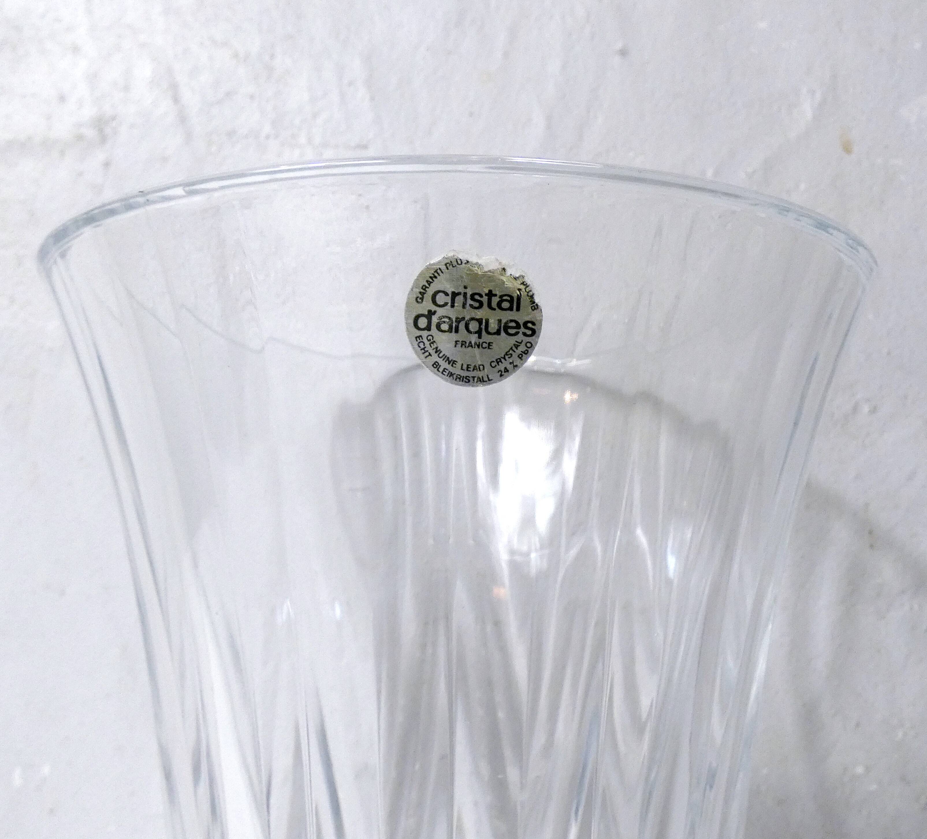 ancien vase en cristal 25 cm TBE