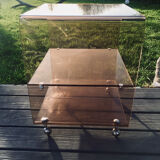 Vintage coffee table 70 with wheels