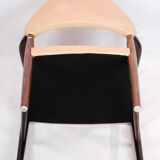 Armchair in Rosewood with Light Natural Leather Designed by Kurt Ol
