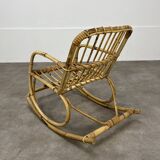 Children's rattan rocking chair