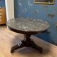 Antique gueridon table with marble top