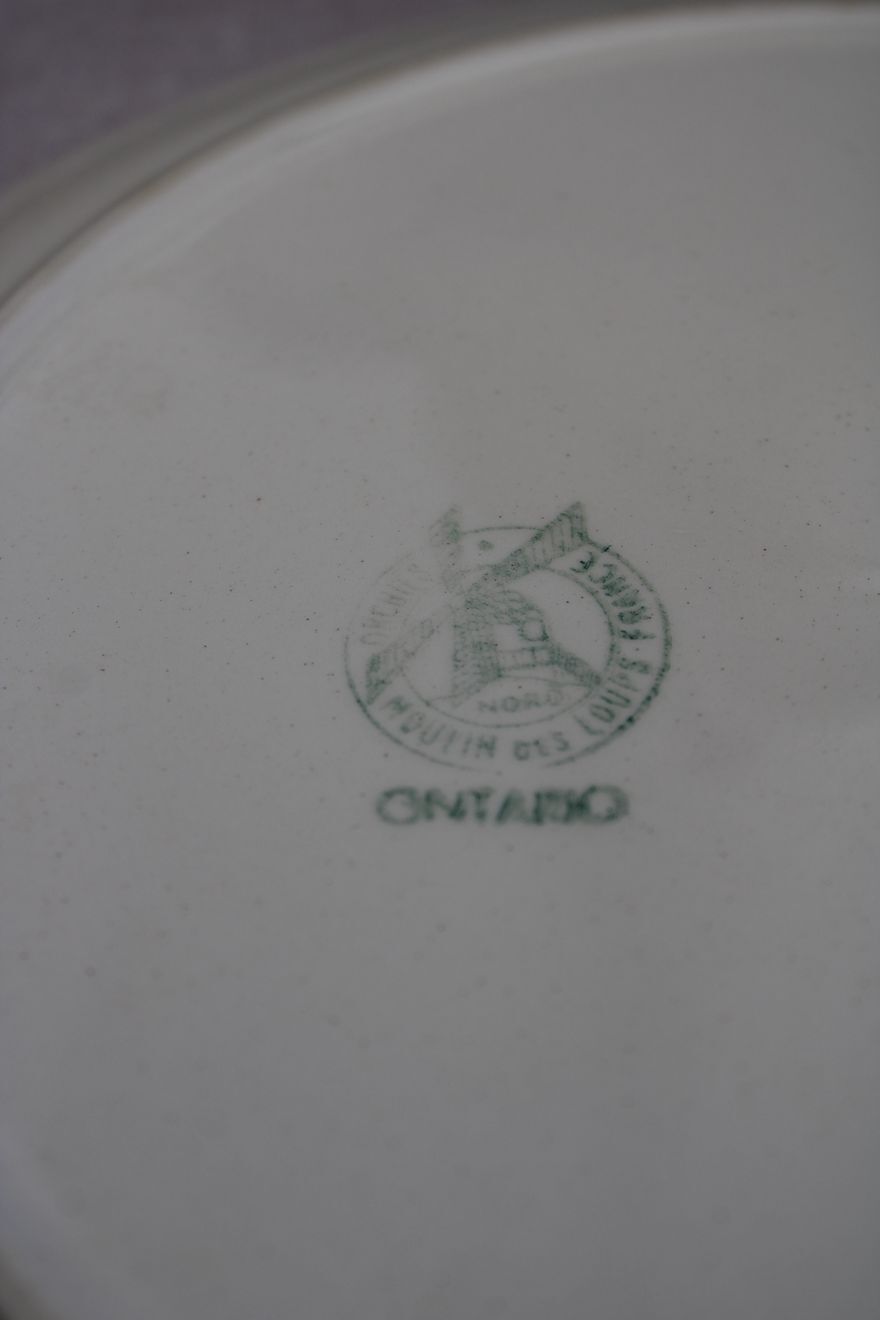 Lot de 6 assiettes plates en céramique