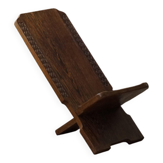 Hand-carved rustic African tribal folding chair, Wabi Sabi, 1970s