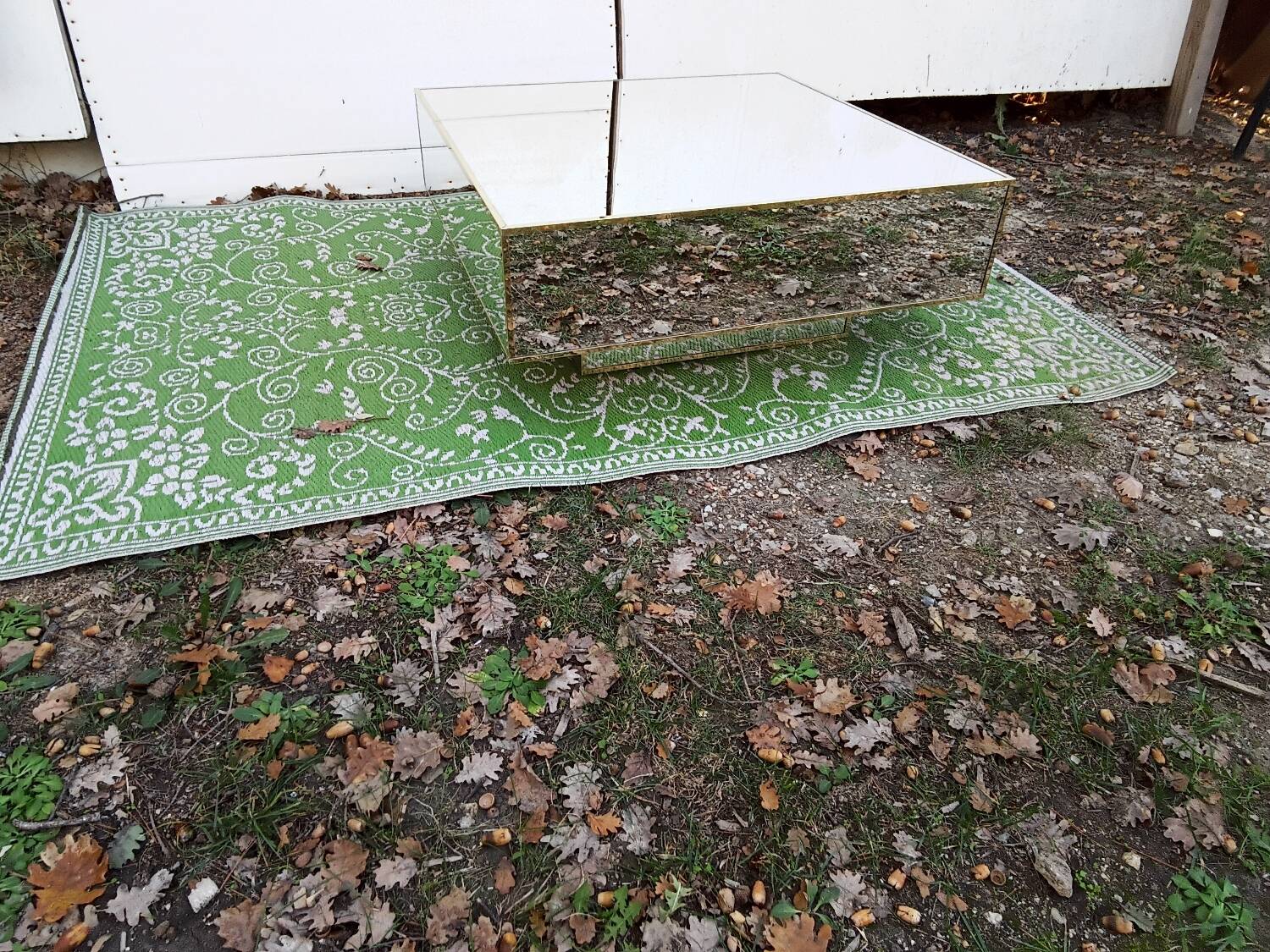 Mirrored coffee table