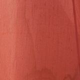 Floor lamp with shelf of the 40s/50s in beech lampshade red fabric