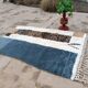 Tapis marocain gris fait main, tapis berbère en laine 150/250 cm