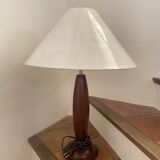 Teak lamp base