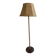Teak base with raffia and a big papercord lampshade