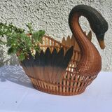 Vintage swan basket