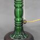 1940s Restored Glass Table Lamp with Glass Shade