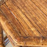 Table basse en bambou vintage