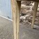 Shabby chic fir farm table painted natural wood 1900
