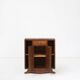 Art Deco cabinet in wood with a marble top, France, 1930s