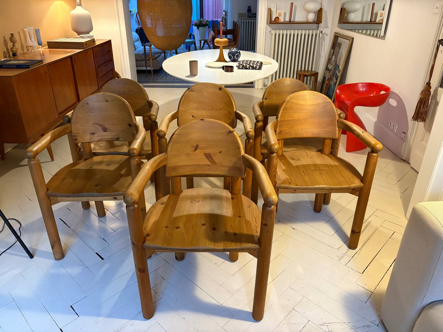 Set of 6 dining chairs by Rainer Daumiller