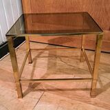 3 nesting tables in gilded brass