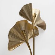 Lampe de table italienne en laiton “Ginkgo” de style Barbi