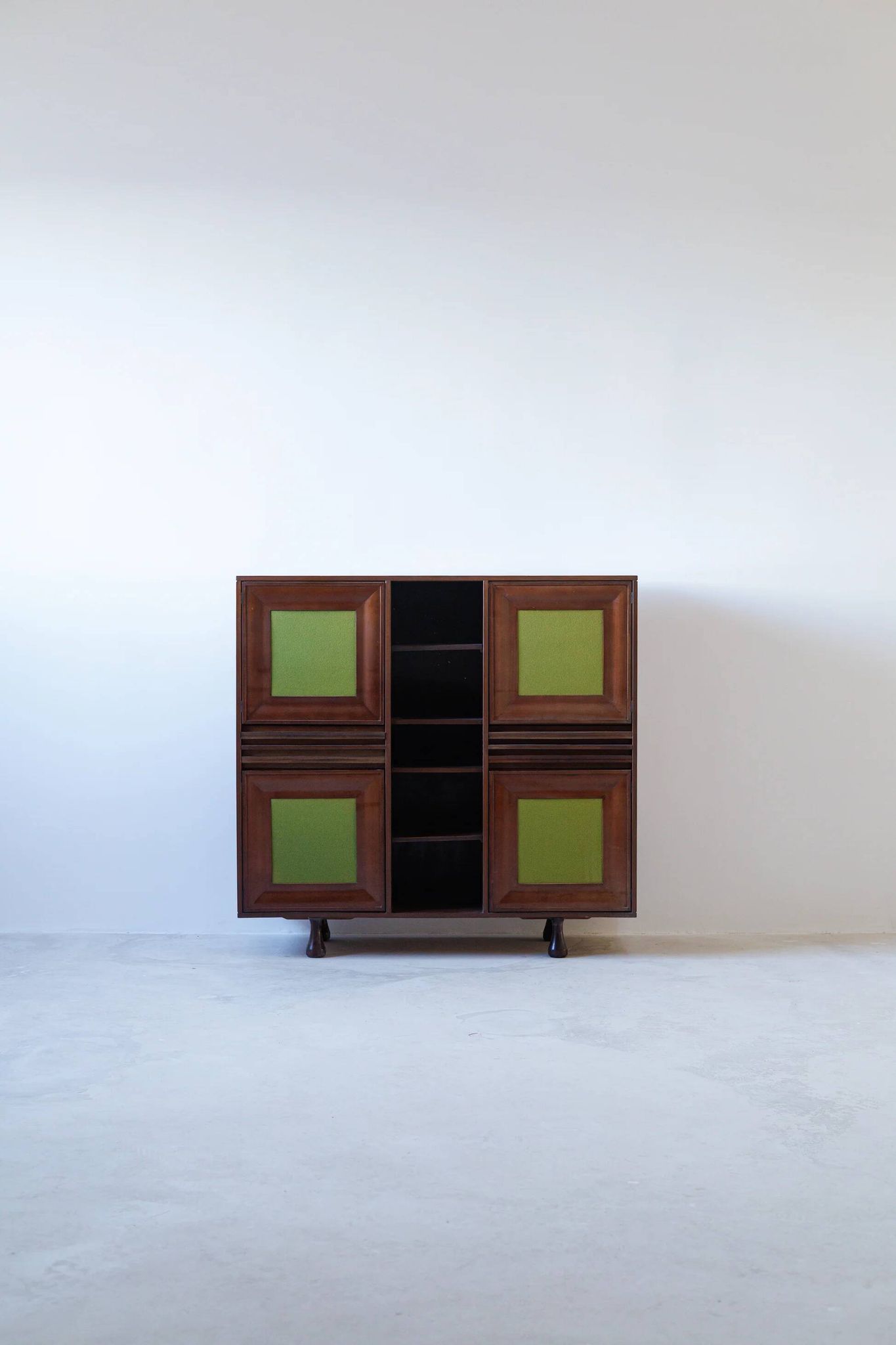 Angelo Mangiarotti for Sorgente dei Mobili | Mahogany cabinet, Italy, 1960s