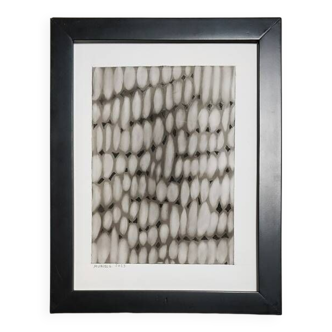 Abstract drawing 2 black and white in charcoal