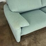 Canapé Cassina Maralunga turquoise / vert conçu par Vico Magistretti