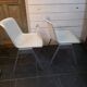 Pair of vintage Wilkhahn chairs, fibreglass shell, aluminium, 1970.